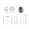 M6 Nylon Lock Nut 304 Stainless Steel Flange Nut Inserts
