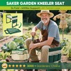 Saker Garden Kneeler and Seat Foldable Gardening Stool with Extendable