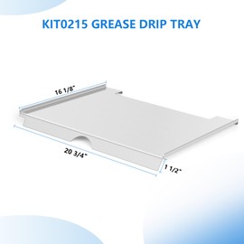 Drip Tray Heat Baffle Replacement for Traeger Timberline 850 Series,Stainless Steel Drip Pan Compatible With Traeger Timberline 850 Drip Tray Liner BAC522 and Timberline 850 Accessories KIT0215