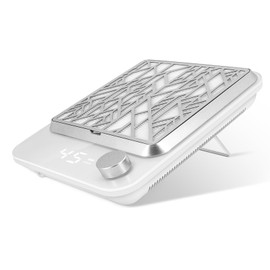 Cordless Nail Dust Collector Rechargeable, Professional Dust Collector Nail Tech Extractor Fan Vacuum Cleaner for Acrylic Nails Dip Powder Removal Home Salon Manicures