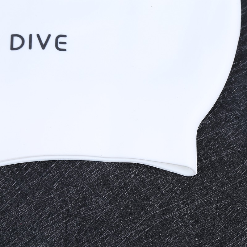2Pcs Silicone Swimming Cap Hat Cartoon Cute Universal Type for