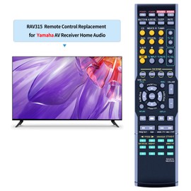 TCNOUMT Remote Control Suitable for Yamaha AV Receiver RAV315 RAV312 RX-V363 RX-V450 RX-V461 RX-V463 HTR-6130 HTR-6230 HTR-6040 HTR-6050 No Setup Required and Direct Use