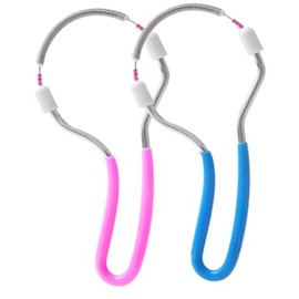 ASADAYS Gesichtshaarentferner, Federwerkzeug, Präzisions-Fädelgerät für Oberlippe, Kinn und Wangen, tragbares Edelstahl-Design für Frauen (Blau & Rosa)