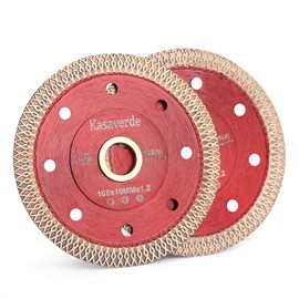 2Pc/Lot Kasaverde 4" Super Thin Diamond Porcelain Blade for Porcelain Tile Granite Marble (4"-2pc)