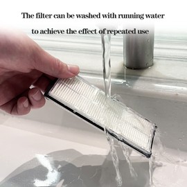 Rrochio Washable Filter Accessories Compatible with Roborock S7/S7 Maxv/S7 Maxv Ultra/S7 Pro Ultra Robot Vacuum Cleaners, Replacement Parts HEPA Filter×4
