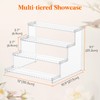 Lifewit 4 Tier Clear Display Riser Stand with Decorative Secure