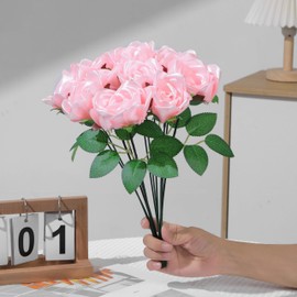 LatinaFlorista Ultimate DIY Forever Rose Kit | Create 7 Full Eternal Roses | Pre-Assembled Gold-Edged Petals, Green Wires, Leaves, Flower Tape | All Supplies Included