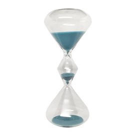 15 Minute Triple Globe Teal Sand Timer