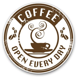 Vinyl Stickers (Set of 2) 25cm - Delicious Coffee Tea Cafe Restaurant #7147