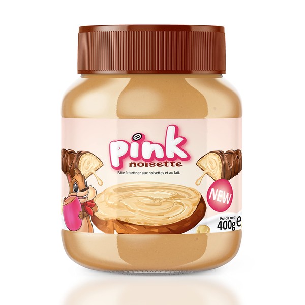 PINK NOISETTE Bueno Flavour Spread Hazelnut and Milk 400g
