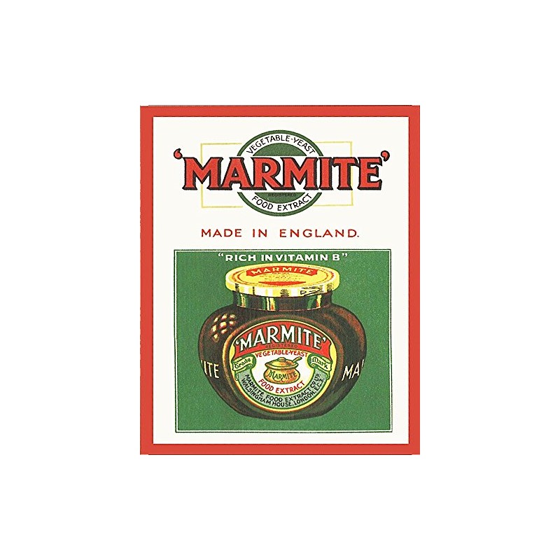 Chill Marmite sign 8x6 inch METAL VINTAGE STYLE NOSTALGIC ADVERTISING