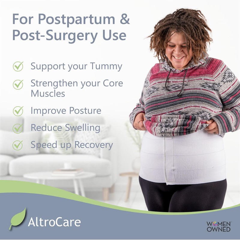AltroCare 4 Panel, 12" high, Plus Size Post Surgery Abdominal