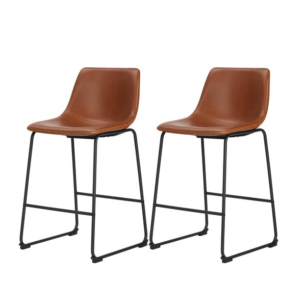 Sweetcrispy Sweetcrispy Counter Height Bar Stools Set of 2, Modern