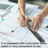 30CM Metal Ruler for Cutting, Raised Grip Aluminium Cutting Ruler