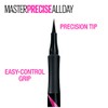 Maybelline Eyestudio Master Precise All Day Waterproof Liquid Eyeliner, Black,