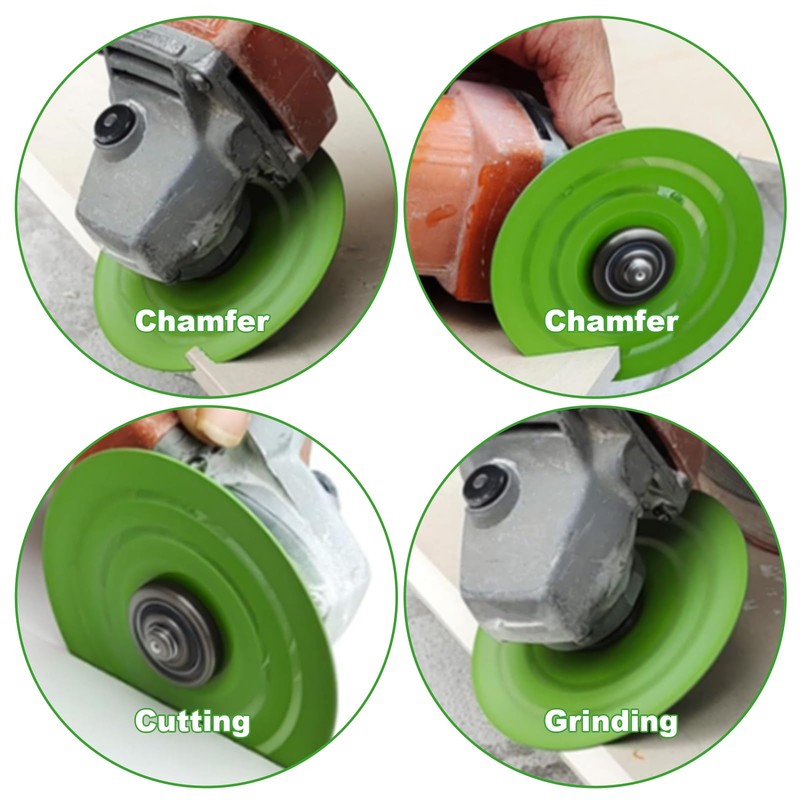 2Pcs 4-1/2'' Rock Slab Grinding Disc, 1.2'' Diamond Ultra Width
