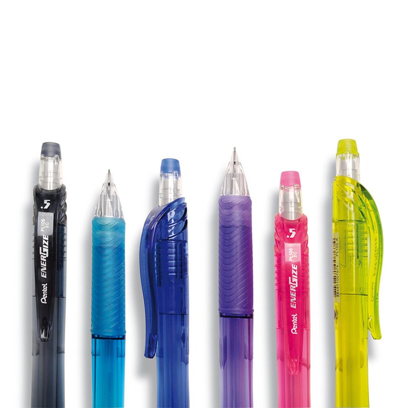 Pentel PL107C EnerGize-X Lápiz de minas 0.7 mm barril azul,