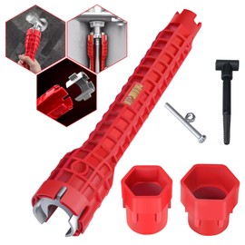 Generic 8 in 1 Faucet and Sink Wrench - Ykwao Multifunctional Sink Installer,Plumbing Tool for under Bathrooms,Toilets,Kitchens Sinks Repair Removal Plumber Tools