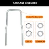 lifgarfe Trailer Spare Tire Mount Bracket U-Bolt Tire Carrier Holder