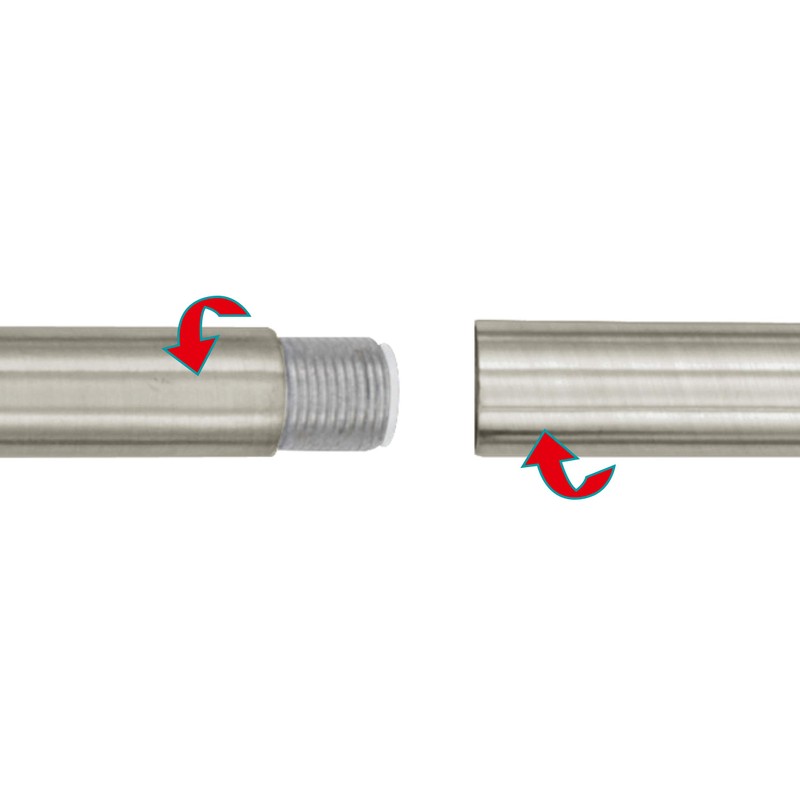 EGLO Extention Cable Duct, Steel Wire Ducting, Colour: Matt Nickel,