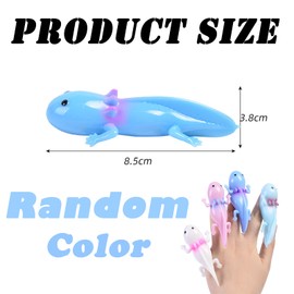 8 PCS Axolotl Squishy, Axolotl Gifts, Axolotl Fidget Toy, Sensory Squishy Toys, Sensory Stocking Fillers Gift for Boys Girls Funny Birthday Present Stocking Filler Toys (Random Color)