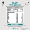Multi Vitaminico para Hombres contiene Biotina, Manganeso, Te Verde, L
