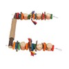 Bird Swing Toy Colorful Beak Grinding Parrot Chewing Perch Toy