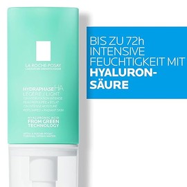 La Roche Posay Light Face Cream for Sensitive, Dry Skin, 72 Hours of Moisture, with Biofermented Hyaluronic Acid and Thermal Water, Alcohol-free, Hydraphase HA Light, 50 ml