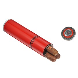 Visol Products Visol Little Joe Travel Humidor-Red