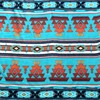 Desert Heirloom Turquoise Anti-Pill Fleece Fabric No-Sew Throw Kit (72"x60")