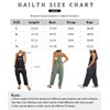 HAILTH Rompers for Women Casual Summer Jumpsuits Sleeveless Loose Spaghetti