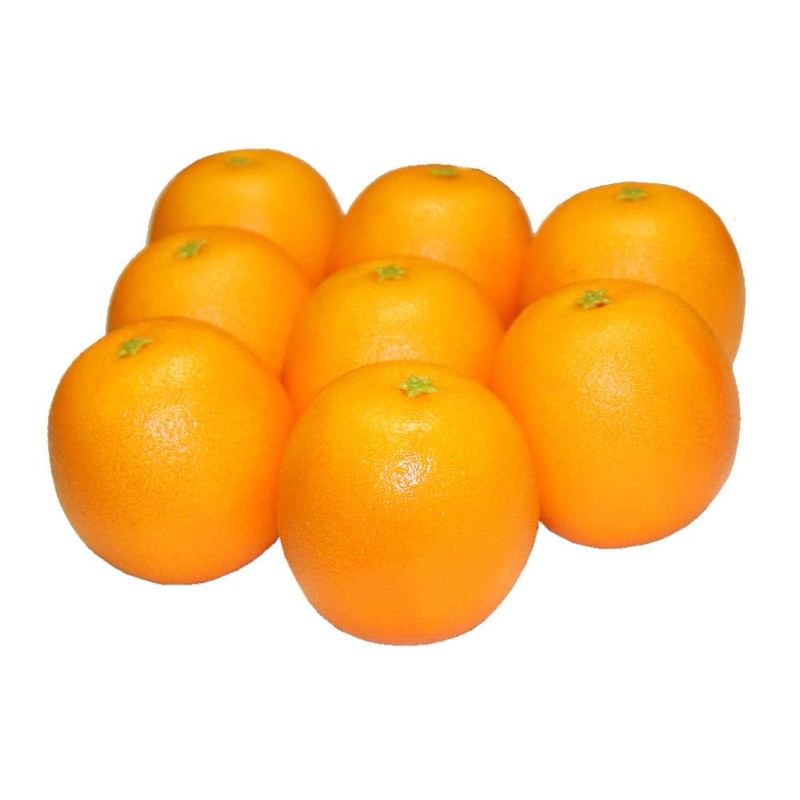 GuCra Orange Lifelike Fruit Model 8 Pack Food Sample (Lightweight)