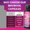 BMVINVOL Psyllium Husk, Slippery Elm, Cascara Sagrada, Fenugreek, Berberine, Cinnamon,