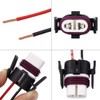 YUNPINGCAR H11 High Temperature Ceramic Headlight Plug Connector Wiring Harness