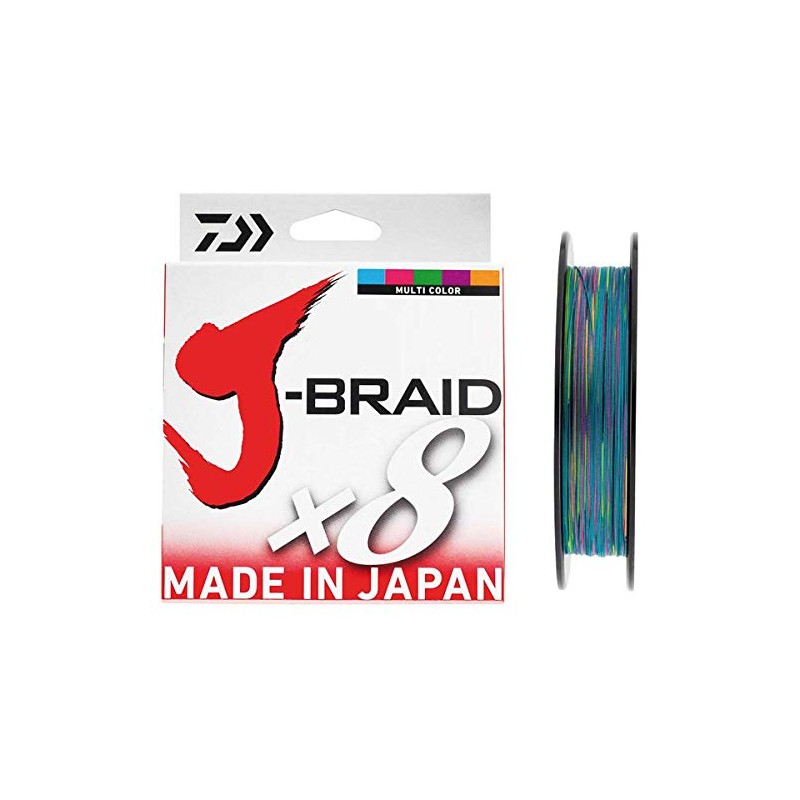 Daiwa jbraid 8 Braid 500, Color Multicolor, Size 0.350 mm
