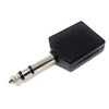 DRUT 1pcs 6.35mm 1/4 inch Stereo Jack Splitter Cable Adapter
