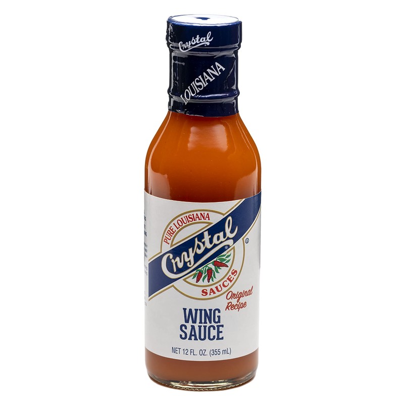 Crystal Pure Louisiana Original Wing Sauce, 12 Ounces (Pack of