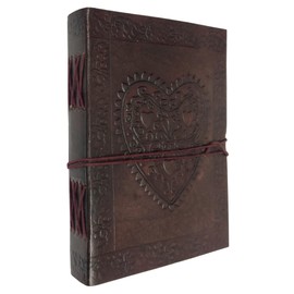Purpledip Leather Diary/Journal/Decorative Notebook for Corporate Gift or Personal Memoir: Heart-to-Heart (lj03)