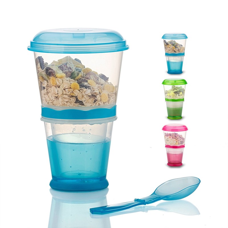 INOGIH Cereal On the Go Cups Breakfast-Portable Drink-Cup Cereal To-Go