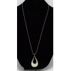 Bay To Baubles New Silver Twisted Teardrop Pendant Necklace by