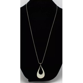 Bay To Baubles New Silver Twisted Teardrop Pendant Necklace by Bay to Baubles Stitch Fix #N2532