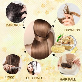 Champú Sólido LONEOURS con Jengibre para el Crecimiento del Cabello, Anticaída y Antipicazón, Orgánico y Vegano, sin Plástico y Biodegradable, para Adultos Unisex y Cabello Ondulado