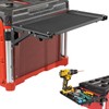 Folding Magnetic Side Table Compatible with Milwaukee Packout Toolbox –