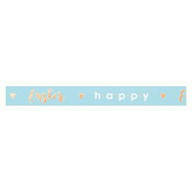 folia 26129 Washi Tape Made of Rice Paper Hotfoil Rose Gold Easter 1 Roll Approx. 5 m x 15 mm Ideal for Decorating and Decorating
