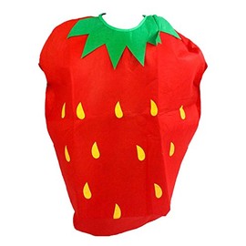 Petitebelle Red Strawberry Unisex Children Costume 3-7y (Red)