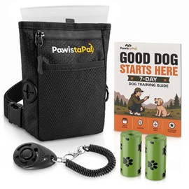 PawistaPal Dog Treat Pouch for Pet Training, One-Hand Magnetic Closure, Hands-Free Treat Bag with Silicone Liner, No Mess No Smell