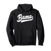 Bama Alabama White Script Design Southern Pullover Hoodie