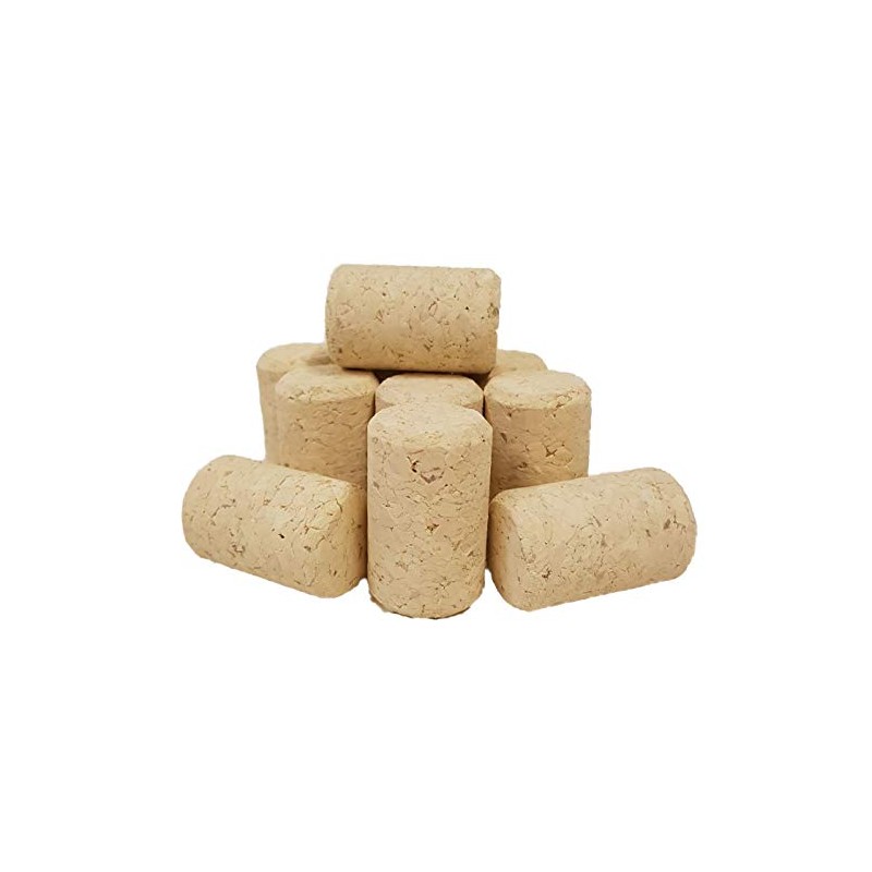 100 Treated Wine Corks Made of Compressed Cork, 38 x