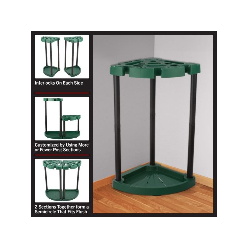 Stalwart Tool Organizer 2-Pack - Garage Storage Rack - Organize