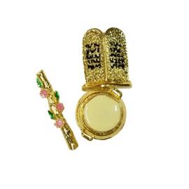 Bethlehem Gifts TM Ark of The Covenant Copper Replica Statue (Ark Contents Mini)